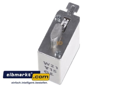 Top rear view Mersen NH000GG50V10 Low Voltage HRC fuse NH0 10A 
