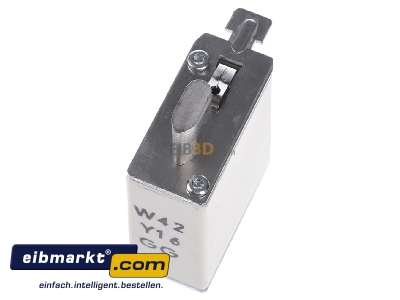 Ansicht oben hinten Mersen A222847 NH-ZERO-Sicherungseinsatz Gr.000, 20A AC500V NH000GG50V20