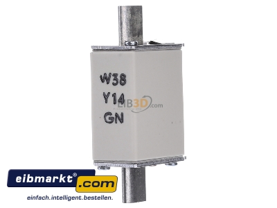 Back view Mersen 1B655. Low Voltage HRC fuse NH0 63A

