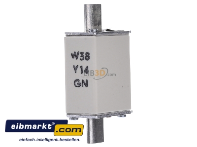 Ansicht hinten Mersen 1B655. NH-ZERO-Sicherungseinsatz 63A,Gr.000,AC500V 