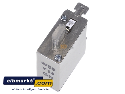 Ansicht oben hinten Mersen 1B655. NH-ZERO-Sicherungseinsatz 63A,Gr.000,AC500V 