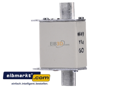 View on the right Mersen 1B659. Low Voltage HRC fuse NH0 80A
