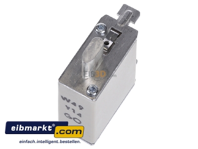 Top rear view Mersen 1B659. Low Voltage HRC fuse NH0 80A
