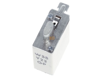 Top rear view Mersen NH000GG50V100 Low Voltage HRC fuse NH000 100A 
