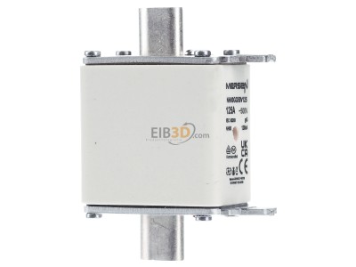 Ansicht links Mersen NH00GG50V125 NH-Sicherungseinsatz SF Gr.00 gG 125A/500VKM 