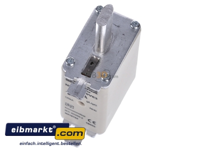 Ansicht oben vorne Mersen 1B055. NH-ZERO-Sicherungseinsatz Gr.0, 63A AC500V 
