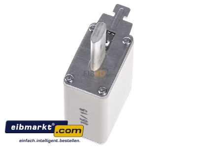 Top rear view Mersen NH1GG50V100 Low Voltage HRC fuse NH1 100A 
