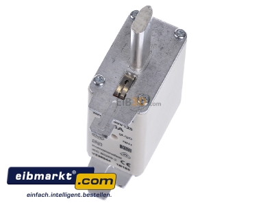 Ansicht oben vorne Mersen 1B165. NH-ZERO-Sicherungseinsatz 125A,Gr.1,AC500V 