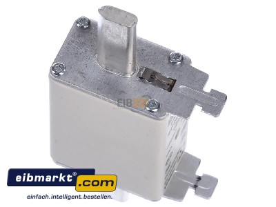 View top left Mersen 1B165. Low Voltage HRC fuse NH1 125A
