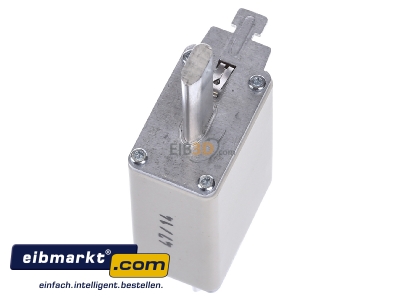 Top rear view Mersen 1B165. Low Voltage HRC fuse NH1 125A
