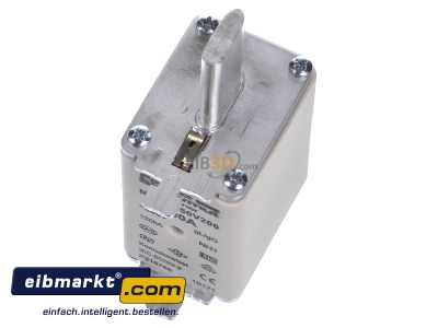 Ansicht oben vorne Mersen 1B171. NH-ZERO-Sicherungseinsatz Gr.1, 200A AC500V 