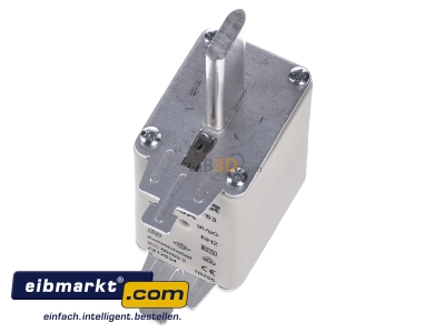 Ansicht oben vorne Mersen NH2GG50V63 NH-ZERO-Sicherungseinsatz Gr.2, 63A AC500V 
