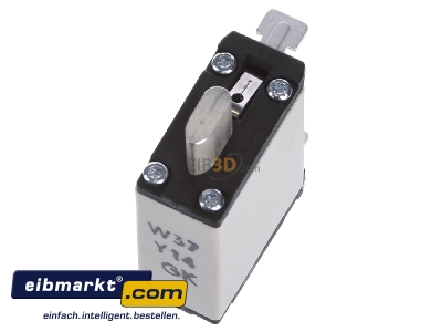 Ansicht oben hinten Mersen 1F645. NH-ZERO-Sicherungseinsatz 35A,Gr.000,AC500V 
