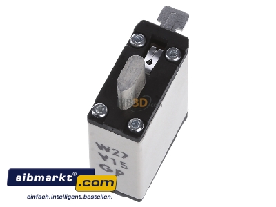 Ansicht oben hinten Mersen NH000GG50V100-1 NH-ZERO-Sicherungseinsatz 100A,Gr.000,AC500V 