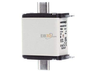 Ansicht links Mersen NH00GG50V160-1 NH-Sicherungseinsatz SG Gr.00 gG 160A/500VKM 