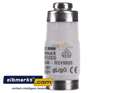 View on the right Mersen D02GG40V35 Neozed fuse link D02 35A - 

