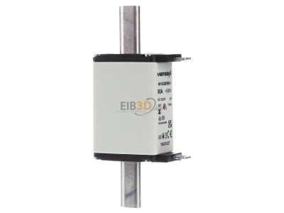 Ansicht links Mersen NH1GG50V80-1 NH-Sicherungseinsatz SG Gr.1 gG 80A/500V KM 