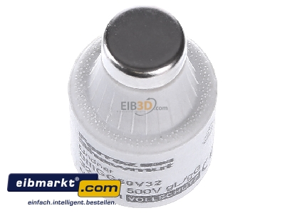 Ansicht oben vorne Mersen DIIIGG50V32 D-Sicherungseinsatz D III, 32A schwarz 