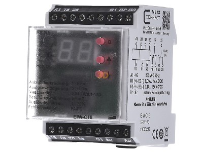 Front view Metz 110 272 05 Current monitoring relay 0,01...15A 
