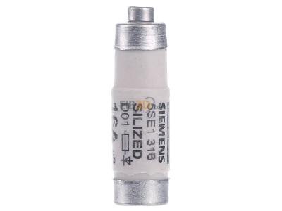 View on the right Siemens 5SE1316 D0-system fuse link D01 16A 
