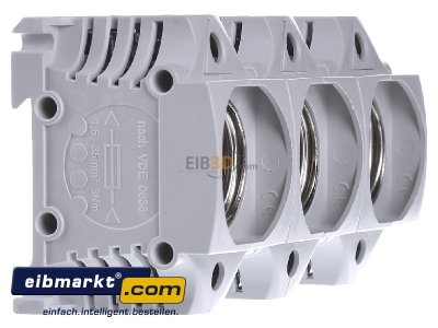 Ansicht links Siemens Indus.Sector 5SF5268 Diazed-Sicherungssockel 3pol. DIII 3x63A E33 