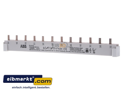 Frontansicht ABB Stotz S&J 2CDL230010R1012 Sammelschiene 10qmm,3p. PS 3/12A