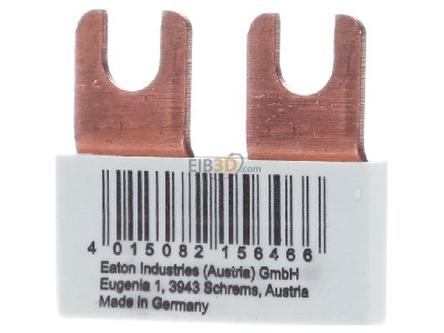 Back view Eaton EVG-1PHAS/2MODUL Phase busbar 1-p 10mm 
