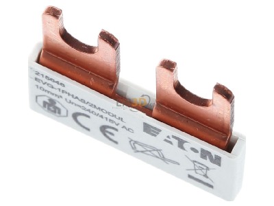 View up front Eaton EVG-1PHAS/2MODUL Phase busbar 1-p 10mm 
