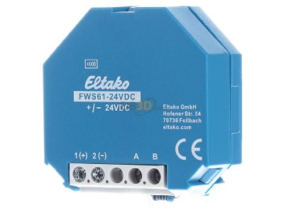 Frontansicht Eltako MS #20000084 Multisensor mit Heizung (Helligkeit, Wind, Regen, Frost), 