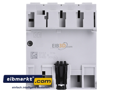 Back view ABB Stotz S&J FI F204A-63/0,3li Residual current breaker 4-p 63/0,3A
