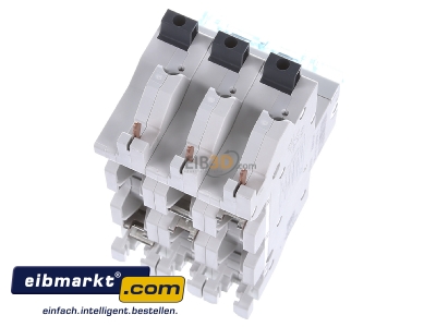 Top rear view Hager HTS335E Selective mains circuit breaker 3-p 35A

