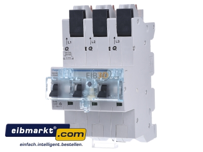 Front view Hager HTS340E Selective mains circuit breaker 3-p 40A
