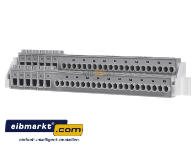 Front view Eaton (Installation) ZSD-PKL/NPE/2/C Rail terminal bar 2-p screwless clamp - 
