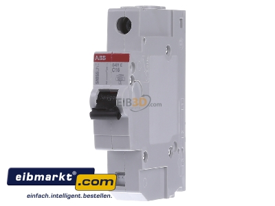 Front view ABB Stotz S&J S 401E-C16 Miniature circuit breaker 1-p C16A
