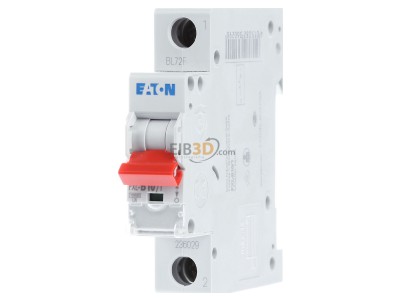 Front view Eaton PXL-B10/1 Miniature circuit breaker 1-p B10A 
