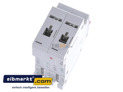 Top rear view Eaton (Installation) PXL-B10/2 Miniature circuit breaker 2-p B10A 
