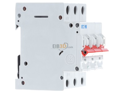 View on the left Eaton PXL-B10/3 Miniature circuit breaker 3-p B10A 
