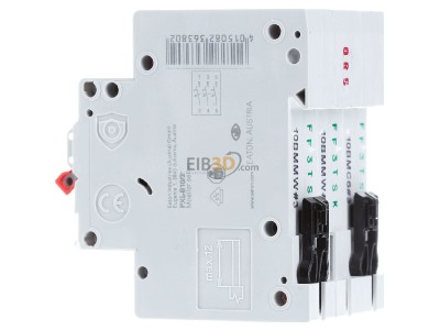 View on the right Eaton PXL-B10/3 Miniature circuit breaker 3-p B10A 
