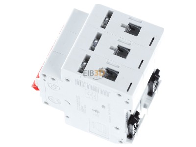 View top right Eaton PXL-B10/3 Miniature circuit breaker 3-p B10A 
