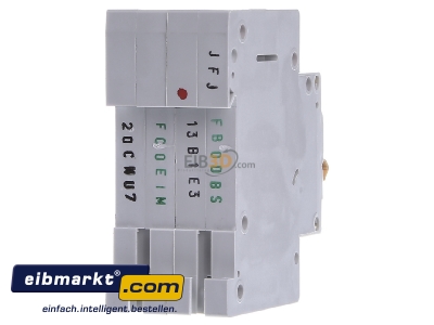 Back view Eaton (Installation) PXL-B13/1N Miniature circuit breaker 1-p B13A 

