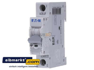 Front view Eaton (Installation) PXL-B16/1 Miniature circuit breaker 1-p B16A - 
