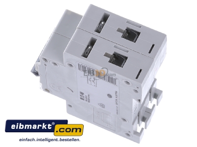 View top right Eaton (Installation) PXL-B16/2 Miniature circuit breaker 2-p B16A
