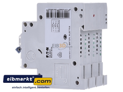 View on the right Eaton (Installation) PXL-B20/3 Miniature circuit breaker 3-p B20A - 
