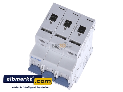 View up front Eaton (Installation) PXL-B20/3 Miniature circuit breaker 3-p B20A - 
