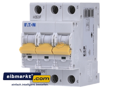 Front view Eaton (Installation) PXL-B25/3 Miniature circuit breaker 3-p B25A - 
