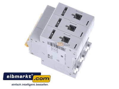 View top right Eaton (Installation) PXL-B25/3 Miniature circuit breaker 3-p B25A - 
