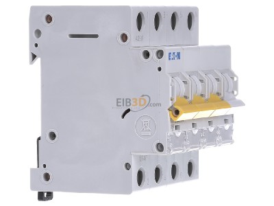 View on the left Eaton PXL-B25/3N Miniature circuit breaker 4-p B25A 

