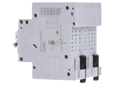 View on the right Eaton PXL-B25/3N Miniature circuit breaker 4-p B25A 
