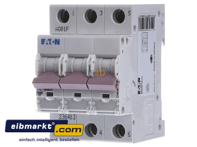 Front view Eaton (Installation) PXL-B32/3 Miniature circuit breaker 3-p B32A 
