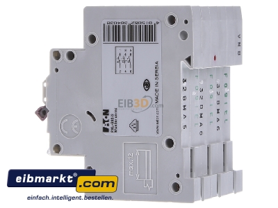 View on the right Eaton (Installation) PXL-B32/3 Miniature circuit breaker 3-p B32A 
